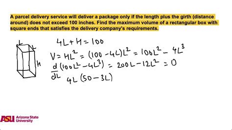 maximum volume of a box